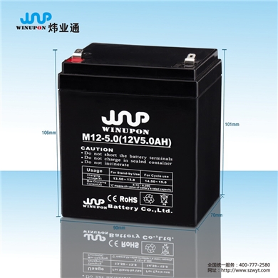 12V5AH消防聯(lián)動(dòng)報警主機蓄電池